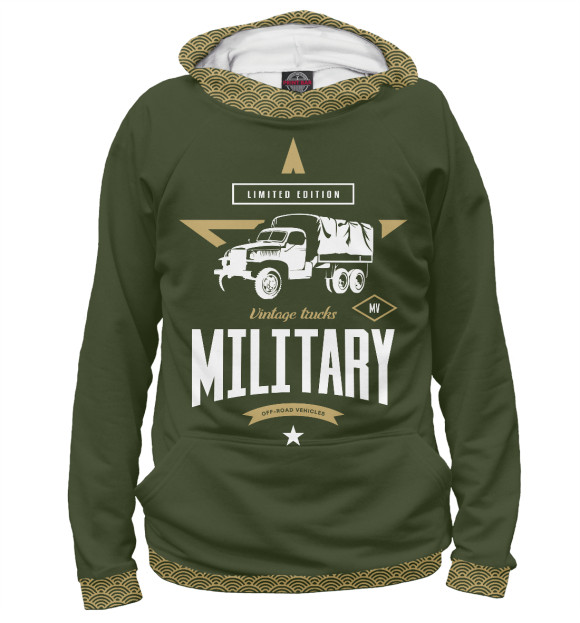 Худи Военный грузовик для девочек 