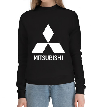 Женский Хлопковый свитшот Mitsubishi