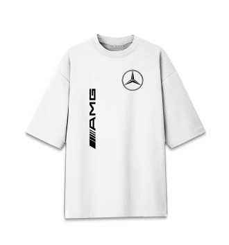Женская Хлопковая футболка оверсайз Mercedes-Benz