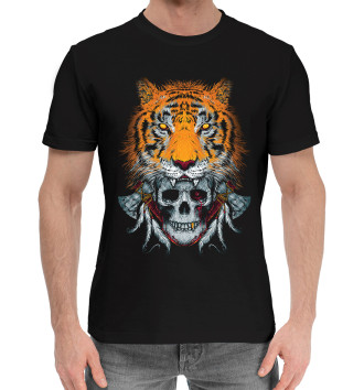Мужская Хлопковая футболка Год тигра