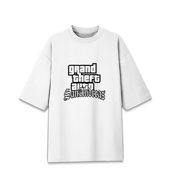 Мужская Хлопковая футболка оверсайз Rockstar Games