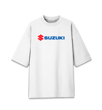 Мужская Хлопковая футболка оверсайз Suzuki