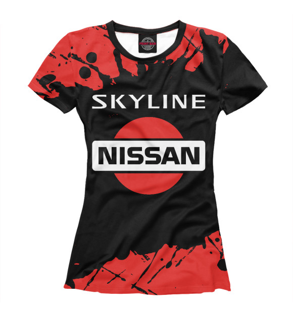 Футболка Nissan Skyline - Брызги для девочек 