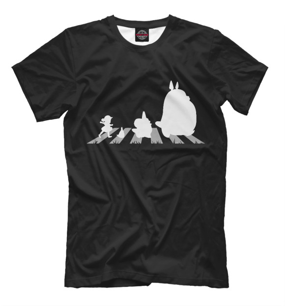 Мужская Футболка Beatles Totoro