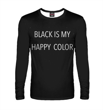 Лонгслив Чёрный мой счастливый цвет