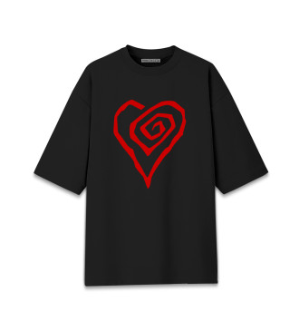 Хлопковая футболка оверсайз Marilyn Manson Heart