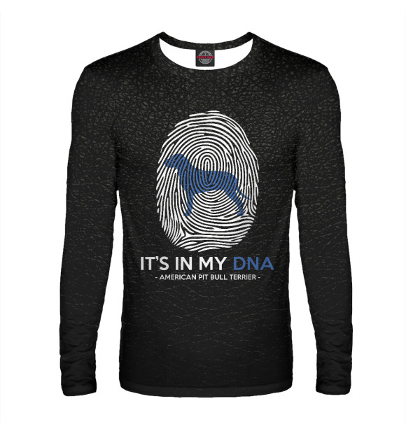 Мужской Лонгслив It's my DNA Pit Bull Terrie