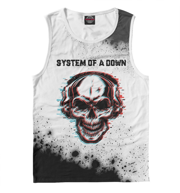 Майка System of a Down | Череп для мальчиков 