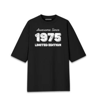 Хлопковая футболка оверсайз Awesome Since 1975