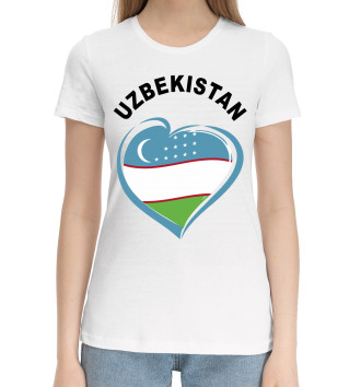 Хлопковая футболка Узбекистан