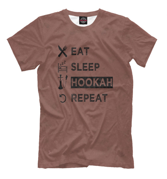 Футболка Eat Sleep Hookah Repeat для мальчиков 