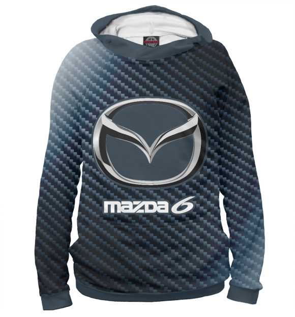Мужское Худи Mazda 6 - Карбон