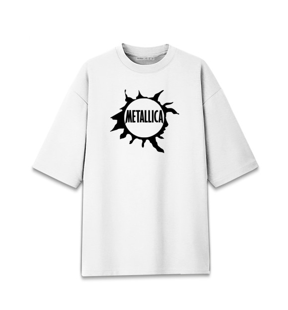 Мужская Хлопковая футболка оверсайз Metallica