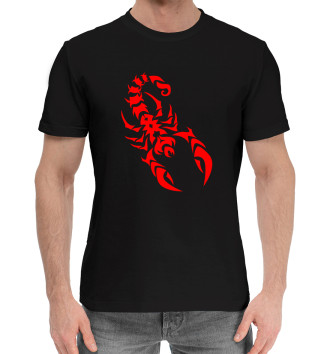 Мужская Хлопковая футболка Скорпион