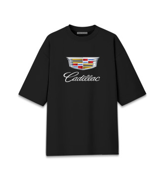 Хлопковая футболка оверсайз Cadillac