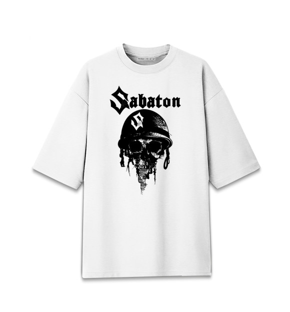 Мужская Хлопковая футболка оверсайз Sabaton