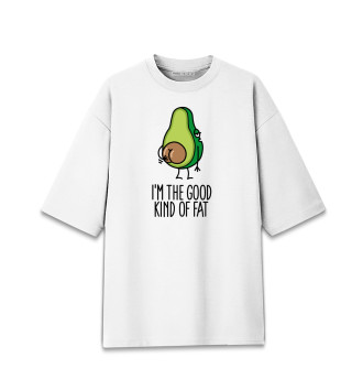 Женская Хлопковая футболка оверсайз Keep calm and go banana