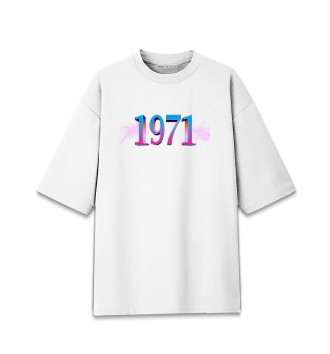 Женская Хлопковая футболка оверсайз 1971