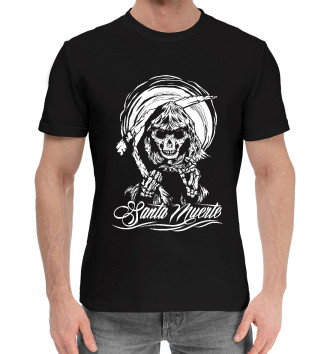 Мужская Хлопковая футболка Santa Muerte