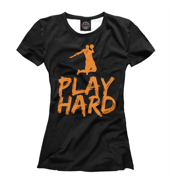 Футболка Play Hard для девочек 