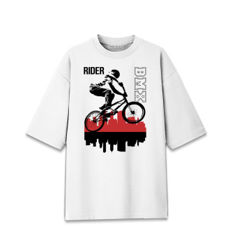 Хлопковая футболка оверсайз Rider bmx