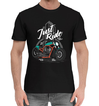 Хлопковая футболка Just ride