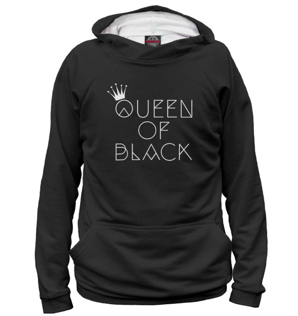 Худи Queen of black для девочек 