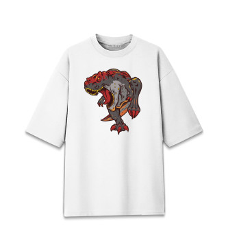 Хлопковая футболка оверсайз Динозавр