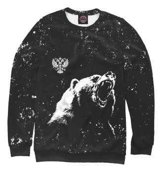 Свитшот для девочек Русский медведь и герб
