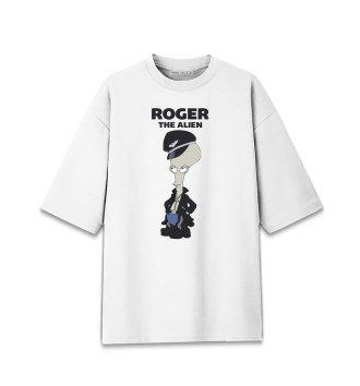 Хлопковая футболка оверсайз Roger