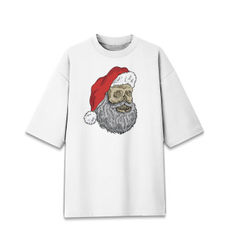 Женская Хлопковая футболка оверсайз Cool Santa