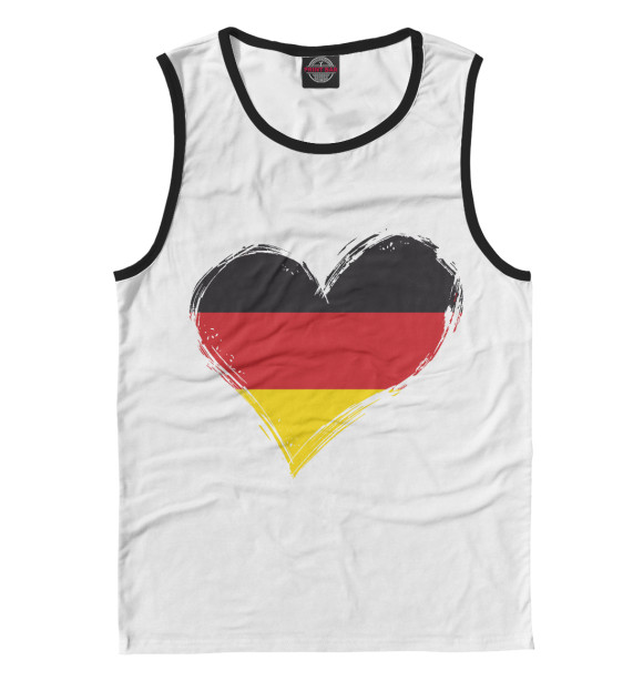 Майка Сердце Германии (флаг) для мальчиков 