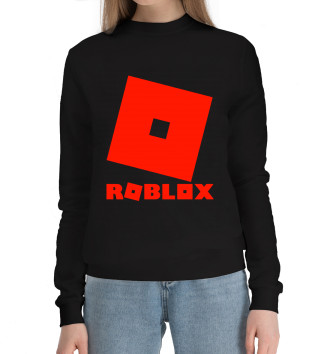Женский Хлопковый свитшот Roblox Logo