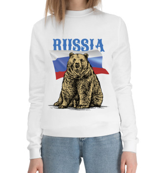 Хлопковый свитшот Russian bear