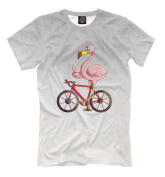 Футболка Flamingo Riding a Bicycle