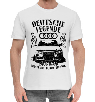Мужская Хлопковая футболка AUDI - немецкая легенда