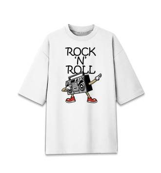 Мужская Хлопковая футболка оверсайз Rock 'n' roll dab