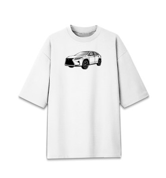 Хлопковая футболка оверсайз Lexus