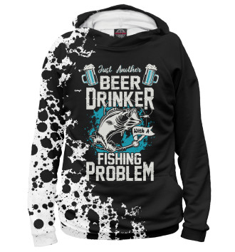 Худи для девочек Beer Drinker Fishing