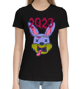 Женская Хлопковая футболка 2023