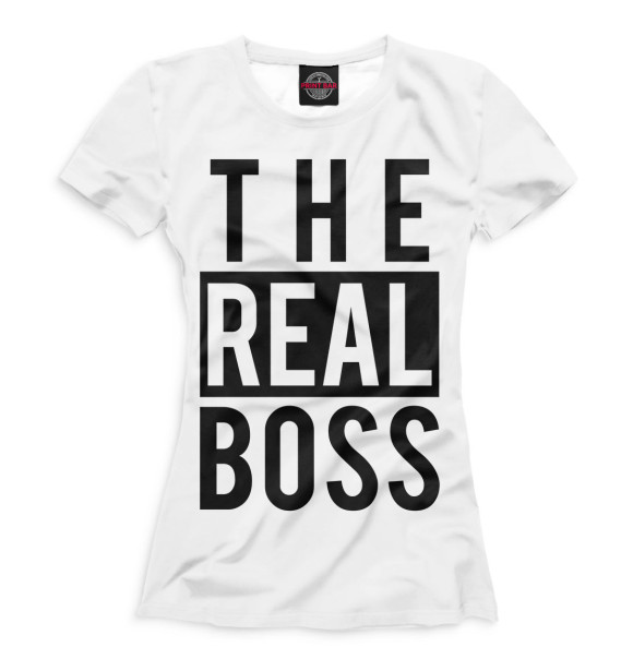 Футболка The real boss для девочек 