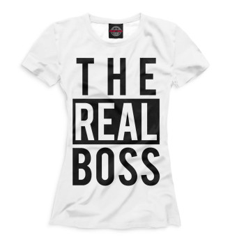 Футболка для девочек The real boss
