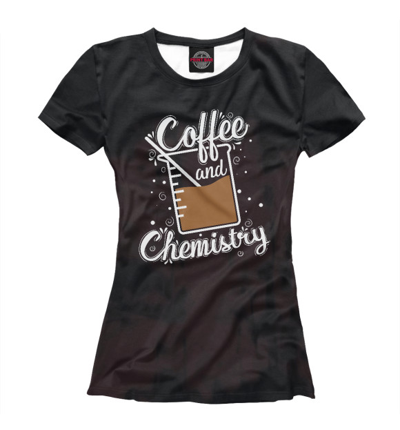 Футболка Coffee and Chemistry для девочек 
