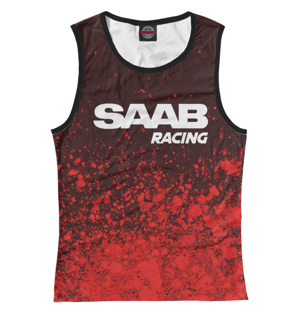 Майка Saab | Racing / Краски для девочек 