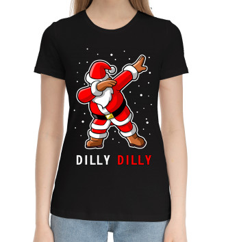 Хлопковая футболка Dilly Dilly