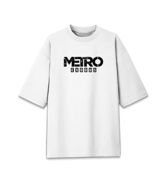 Мужская Хлопковая футболка оверсайз Metro Exodus