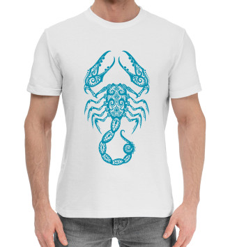 Мужская Хлопковая футболка Зодиак - Скорпион