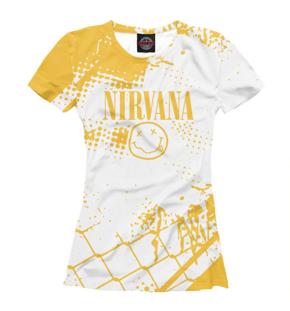 Футболка Nirvana (yellow) для девочек 