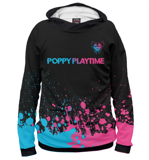 Худи Poppy Playtime Neon Gradient для мальчиков 