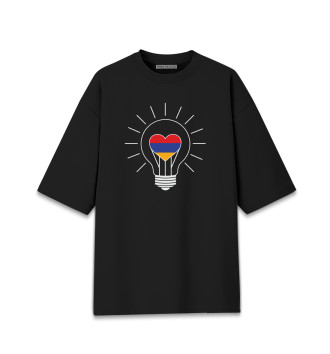 Женская Хлопковая футболка оверсайз Сияй, Армения